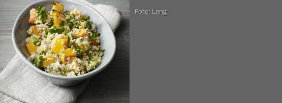 Rezeptbild für "Warmer Quinoa mit Ofenkürbis"