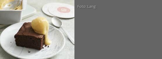 Rezeptbild für "Brownies mit Mango-Eis"