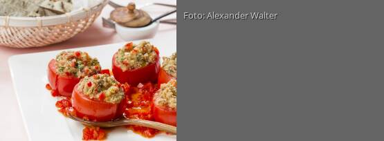 Rezeptbild für "Tomaten mit Amaranthfüllung"