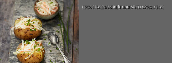 Rezeptbild für "Coleslaw in der Ofenkartoffel"
