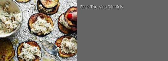 Rezeptbild für "Auberginenscheibchen georgisch inspiriert"