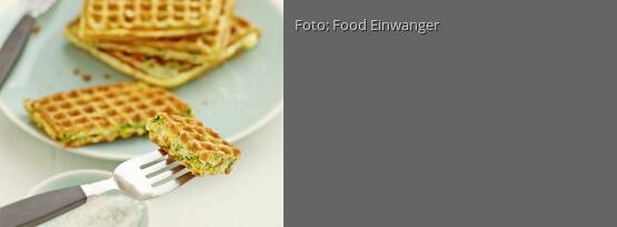 Rezeptbild für "Spinat-Ziegenkäse-Waffeln"