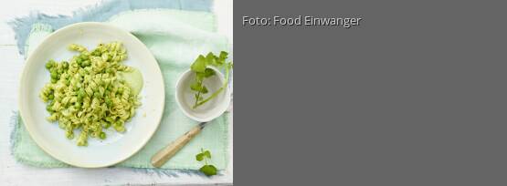 Rezeptbild für "Pasta mit Brunnenkressecreme"
