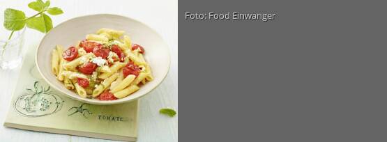Rezeptbild für "Pasta mit Brattomaten und Feta"