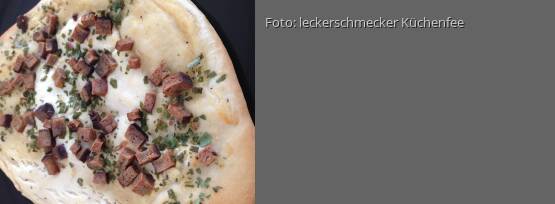 Rezeptbild für "Pizza Flammkuchenstyle"