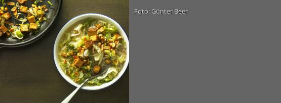 Rezeptbild für "Reissuppe mit Räuchertofu"