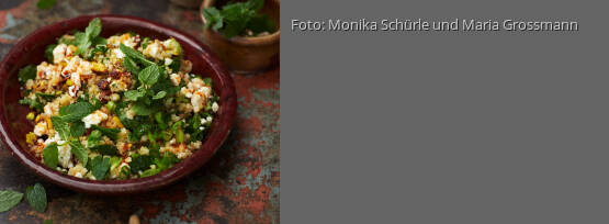 Rezeptbild für "Bulgursalat mit Feta, Pistazien und Harissa-Dressing"