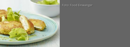 Rezeptbild für "Kohlrabischnitzel mit Frischkäsefüllung"