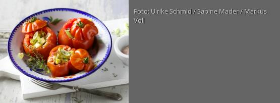 Rezeptbild für "Ofentomaten mit Tofu und Zwiebeln"