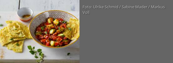 Rezeptbild für "Omelett mit Ratatouille"