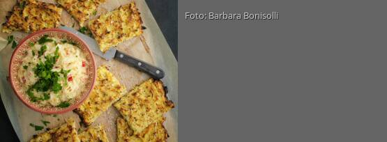Rezeptbild für "Topinambur-Kartoffel-Rösti mit Rahm-Kraut"