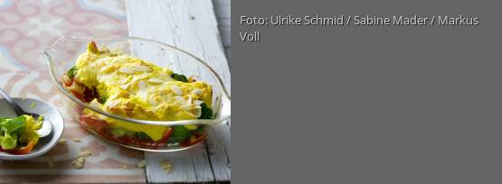 Rezeptbild für "Brokkoli mit Curry-Quark-Haube"