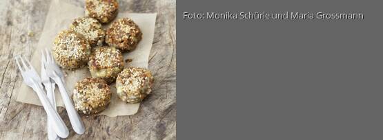 Rezeptbild für "Linsenfrikadellen mit Sesamsamen"