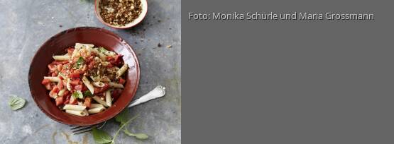 Rezeptbild für "Penne mit Gojibeeren und Tomaten"