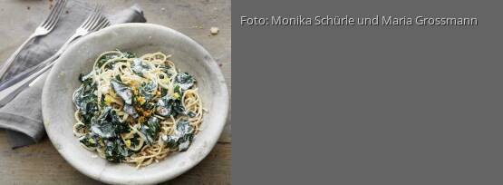 Rezeptbild für "Kamut®-Spaghetti mit Zitronen-Spinat"