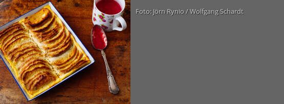 Rezeptbild für "Quarkofenschlupfer mit Himbeermus"