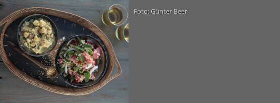 Rezeptbild für "Bulgursalat mit Hummus"