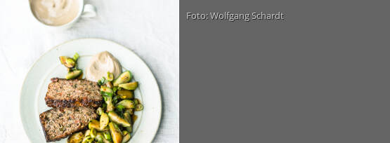 Rezeptbild für "Nussbraten mit Wok-Rosenkohl"