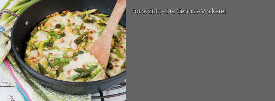 Rezeptbild für "Omelett mit Zottarella & Spargel"