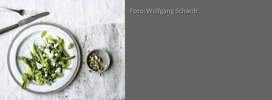 Rezeptbild für "Bohnensalat mit Feta und Basilikum"