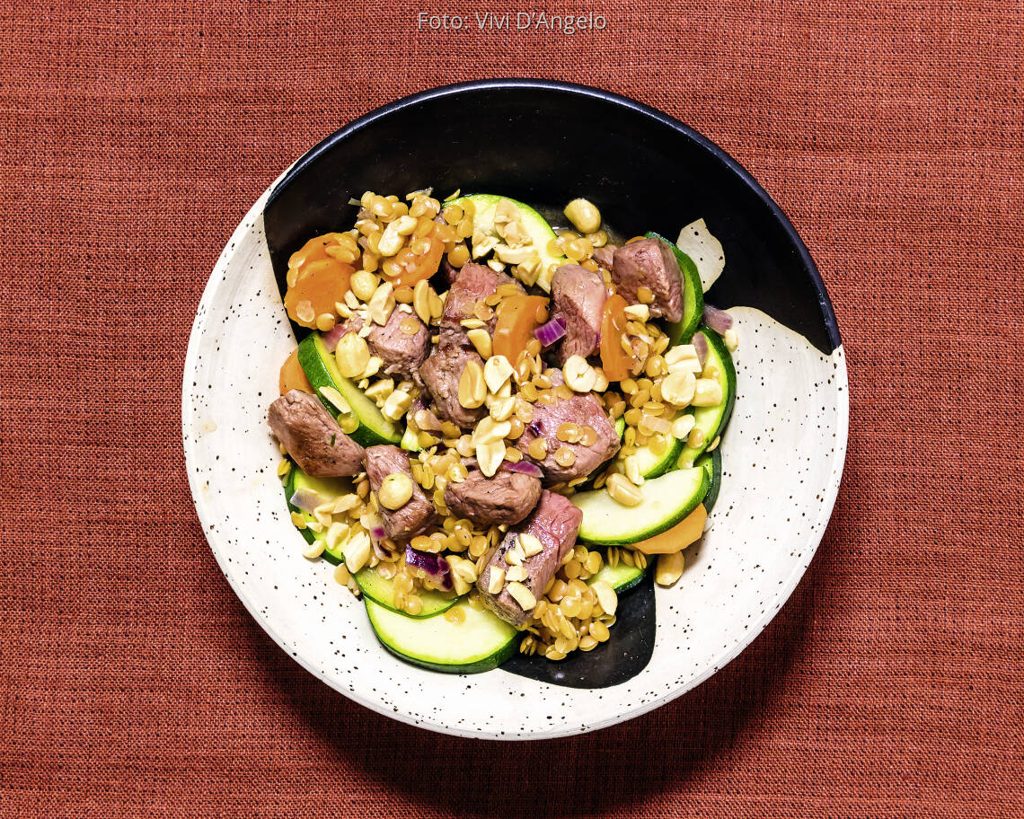 Afrikanischer Lammtopf mit Gemüse