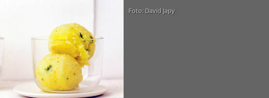 Rezeptbild für "Ananassorbet mit Salbei und Ingwer"