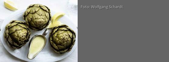 Rezeptbild für "Artischocken mit Kartoffel-Hollandaise"