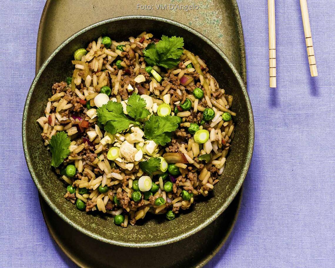 Asiatisches Reisfleisch