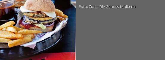 Rezeptbild für "Auberginen-Zottarella-Burger"