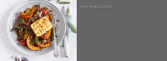 Rezeptbild für "Balsamico-Linsen mit Kürbis"