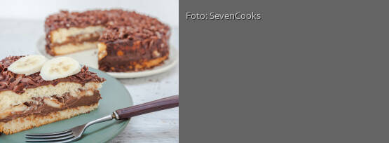 Rezeptbild für "Bananen-Sahnekuchen"