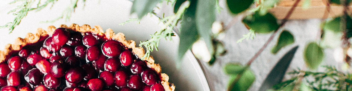 Leckere rote Beerentarte