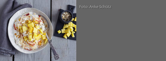 Rezeptbild für "Bircher-Müsli mit Mango"