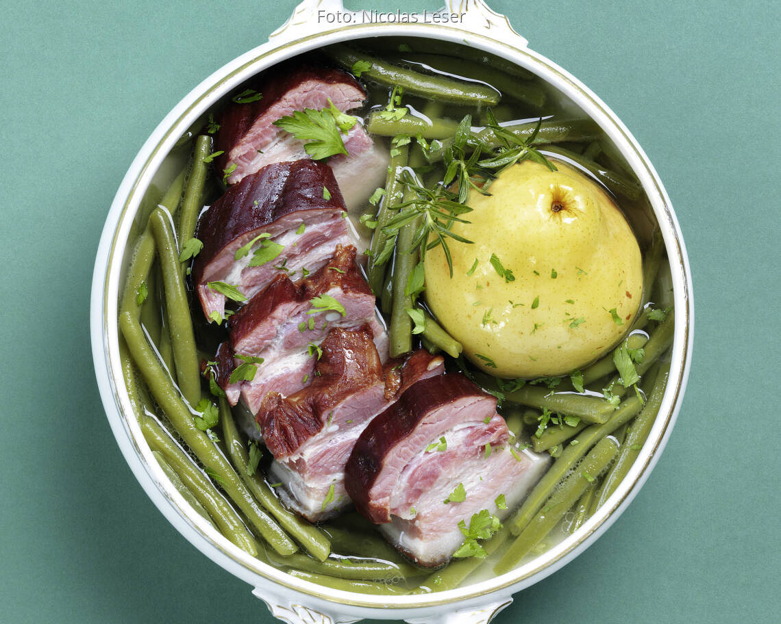 Birnen, Bohnen und Speck