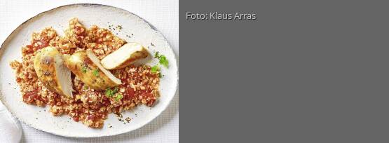 Rezeptbild für "Blumenkohlreis mit Hähnchen"