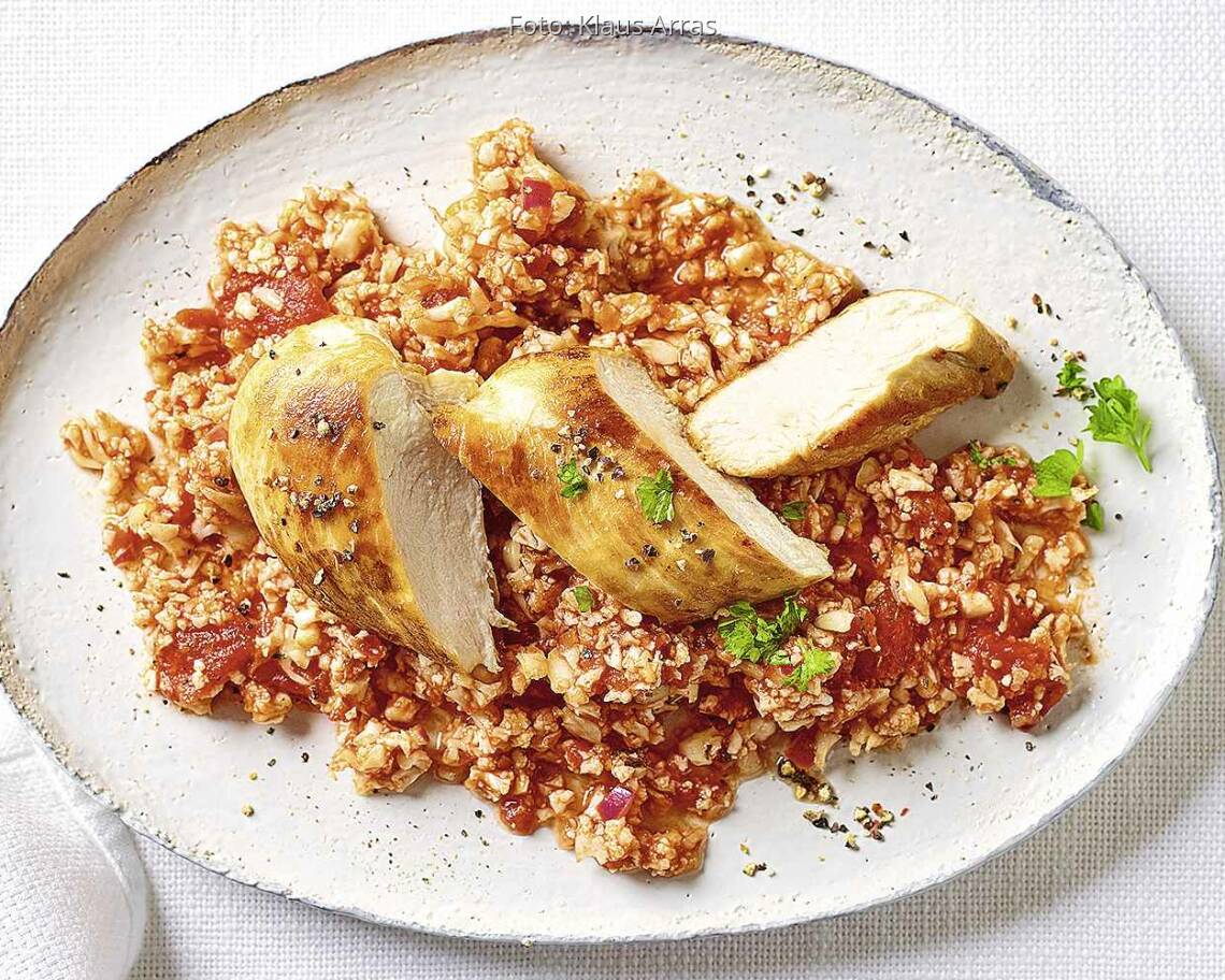 Blumenkohlreis mit Hähnchen