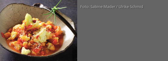 Rezeptbild für "Blumenkohl in roter Sauce"