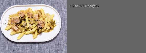 Rezeptbild für "Bratengröstel mit Nudeln und Pilzen"