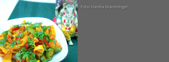 Rezeptbild für "Buntes Paprikagemüse – vegan"