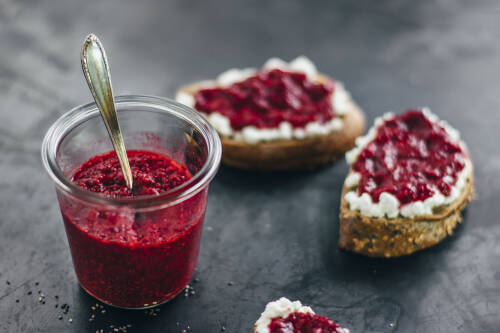 Himbeer-Marmelade aus Chia-Samen