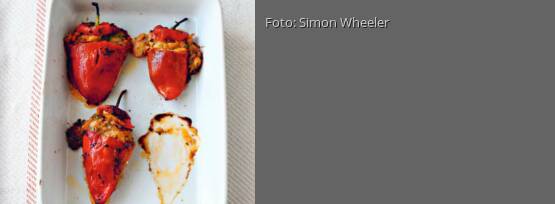 Rezeptbild für "Chilis mit Bohnenfüllung"