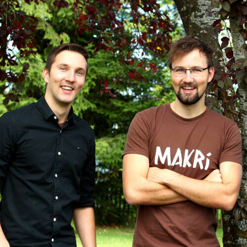 Die Gründer des Schokoladenherstellers MAKRI.