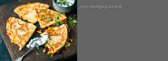 Rezeptbild für "Curry-Mais-Quesadillas"