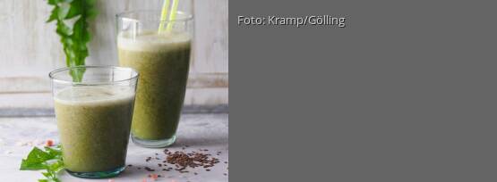 Rezeptbild für "Detox-Smoothie mit Leinsamen und grünen Blättern"