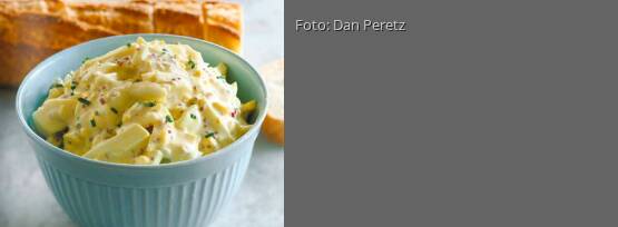 Rezeptbild für "Eiersalat mit zweierlei Senf und zweierlei Zwiebeln"