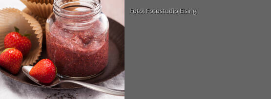 Rezeptbild für "Erdbeeraufstrich mit Chia"