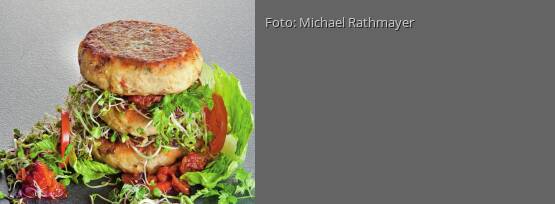 Rezeptbild für "Erdäpfel-Linsenlaibchen mit Linsensprossen"