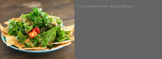 Rezeptbild für "Fattoush – orientalischer Salat mit geröstetem Brot"