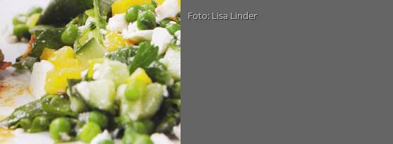 Rezeptbild für "Feta-Gurken-Spinat-Salat"