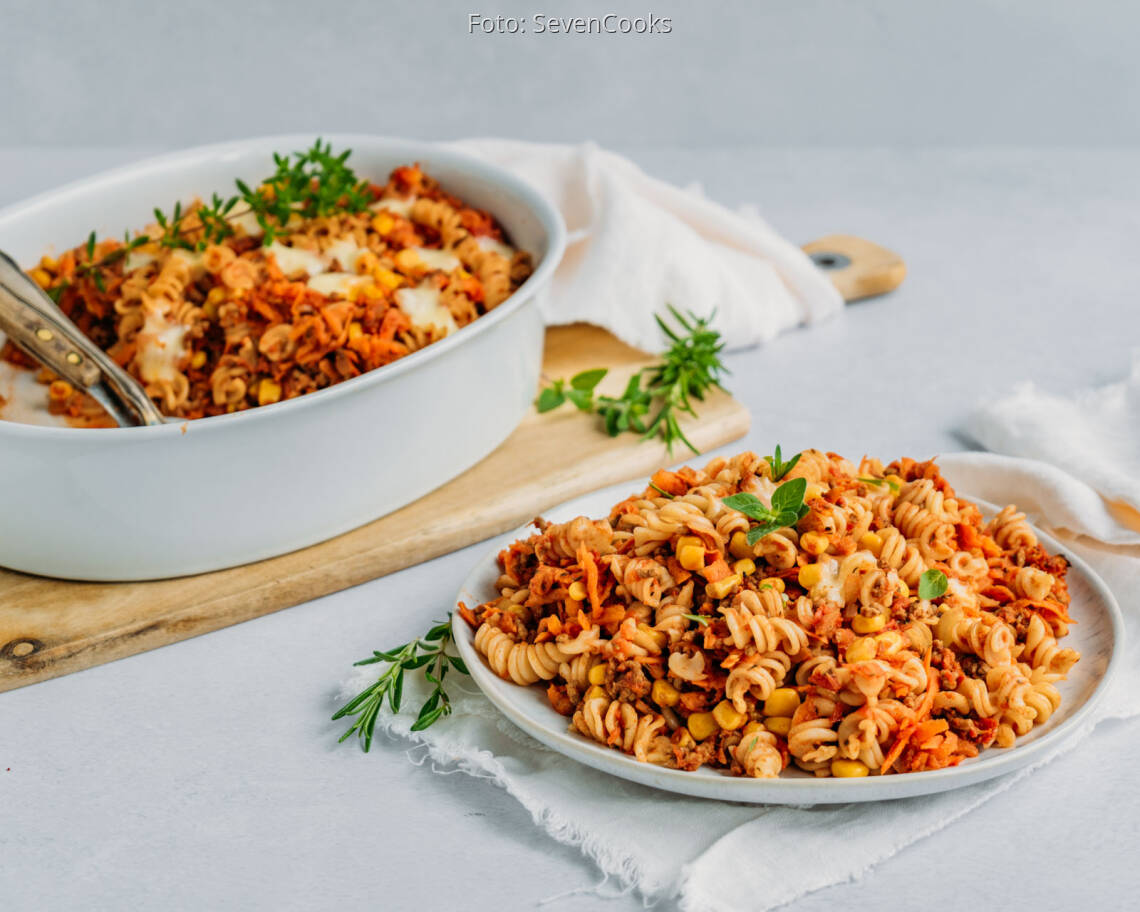 Fexitarisches Rezept: Hack-Nudel-Auflauf 1
